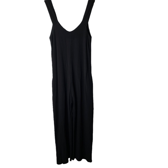 T by Alexander Wang Viscose Crepe Cropped Jumpsuit Romper Black Size XS - Picture 7 of 13